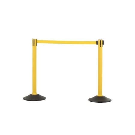 Accuform RETRACTABLE BELT STANCHION POST BELT PRT106YL PRT106YL